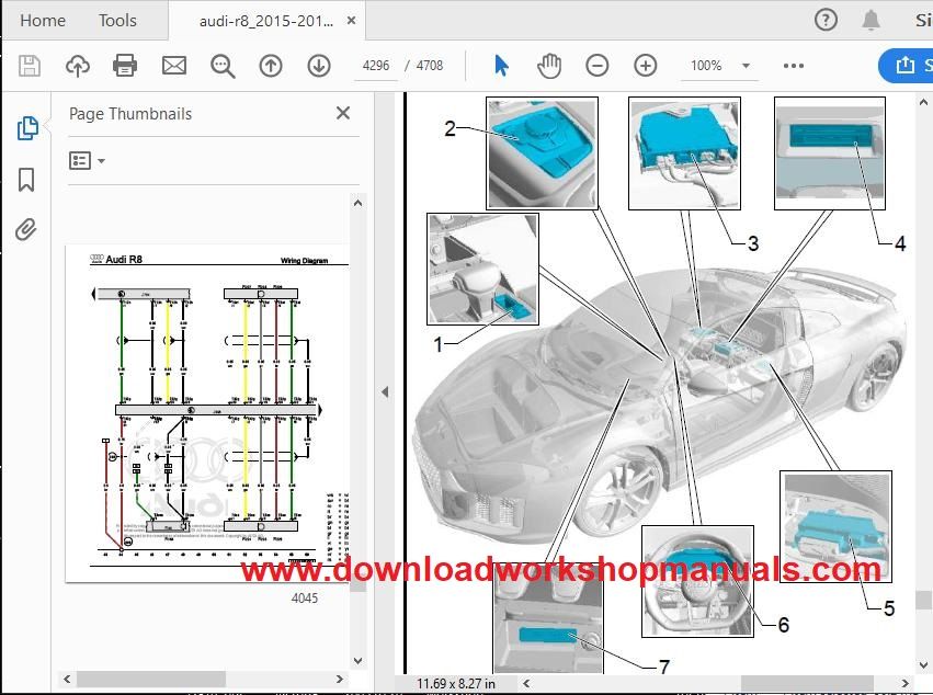 Audi r8 repair workshop manual